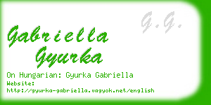 gabriella gyurka business card